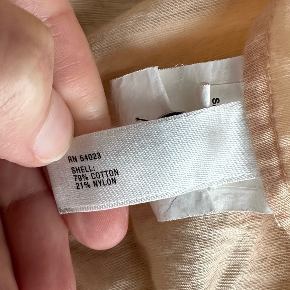 Gap soft peach short sleeve peasant-neckline blouse size Small - Picture 9 of 10